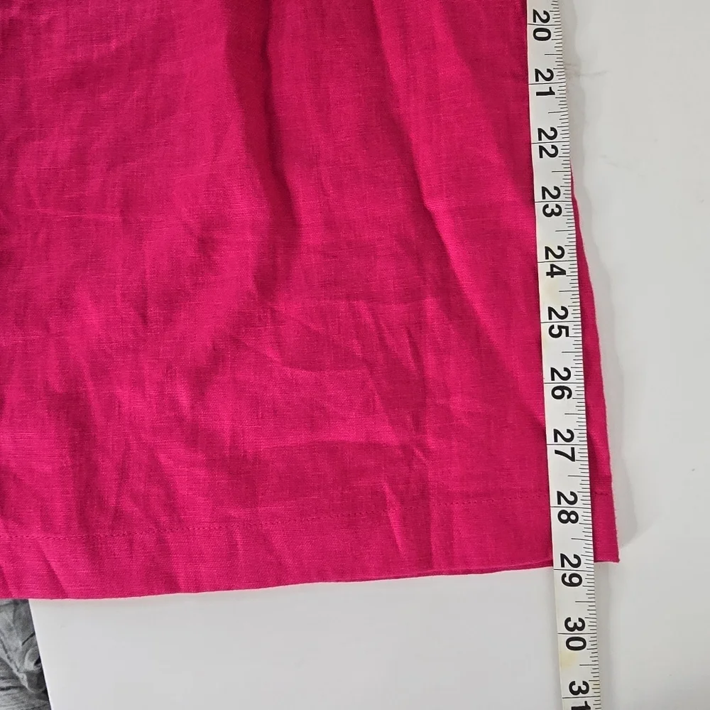 Reformation Cleo Linen Hot Pink Two Piece Set 2 Petite Barbiecore Feminine